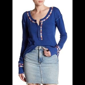 EUC Free People Size S Rainbow Thermal